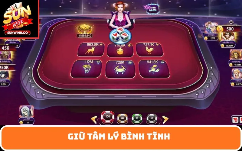 Giữ tâm lý bình tĩnh